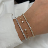 Casoni Classic Tennis Bracelet – Timeless Elegance, Endless Sparkle