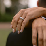 Dimitra Horizontal Oval Diamond Band