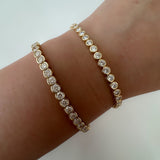 Signature Casoni Semi-Bezel Tennis Bracelet – A Modern Twist on a Classic