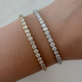 Signature Casoni Semi-Bezel Tennis Bracelet – A Modern Twist on a Classic