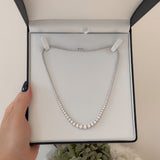 The Anjelic Graduated Tennis Necklace